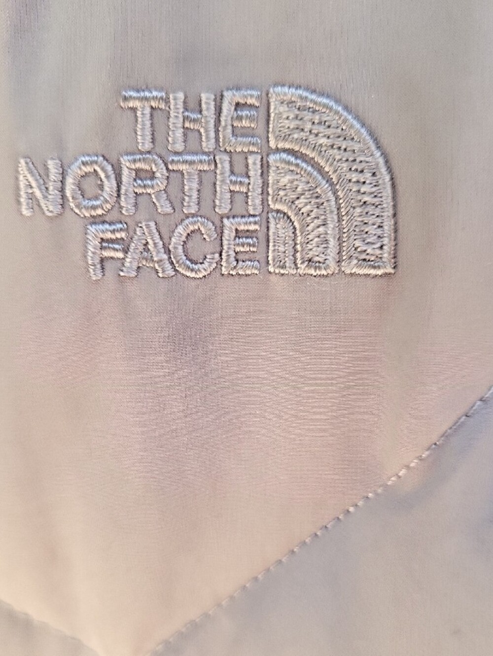 The North Face Women's Hooded Long Goosedown Puffer Coat Grey Large - Picture 4 of 9